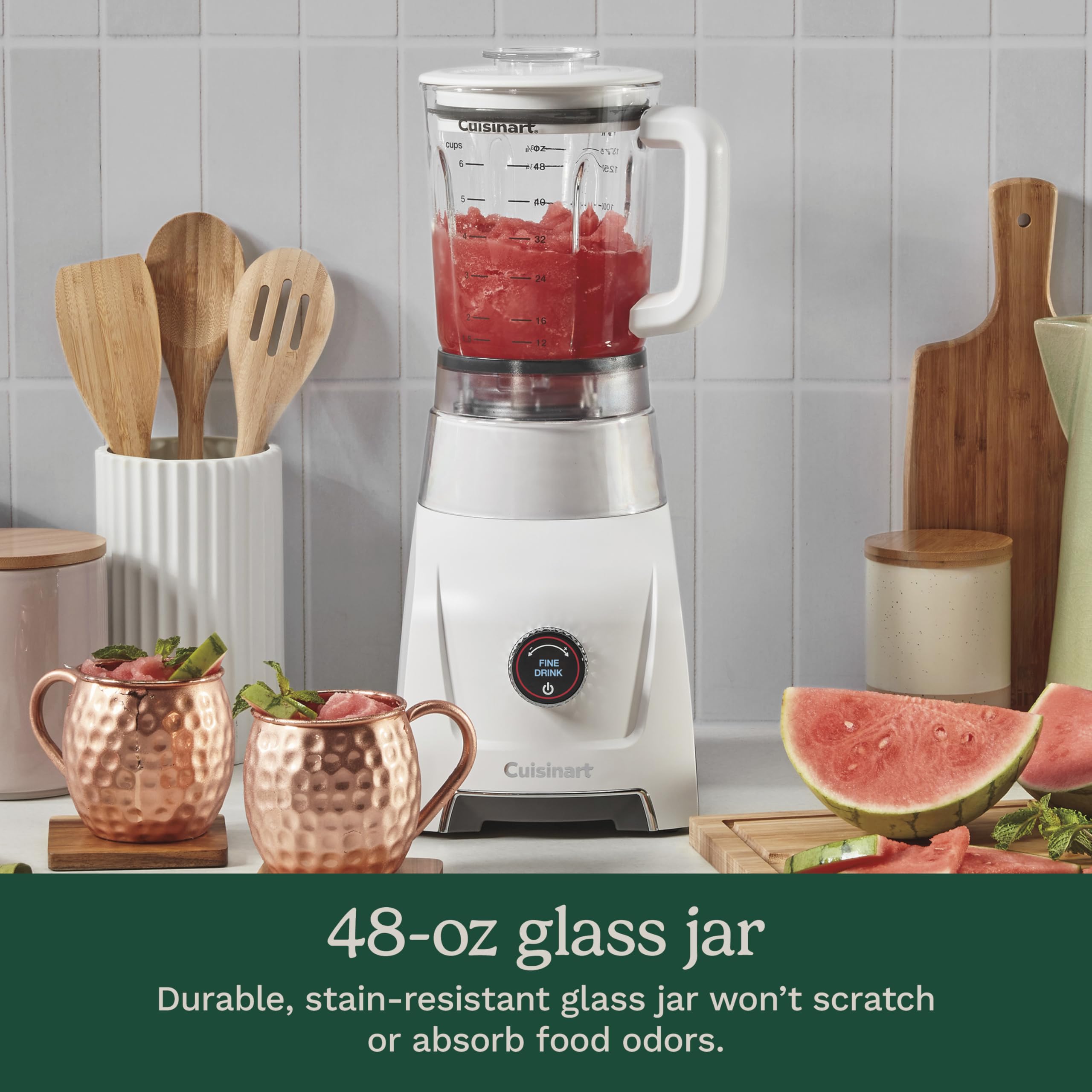 Amazon | Cuisinart Hurricane® 40オンス ガラスジャーブレンダー